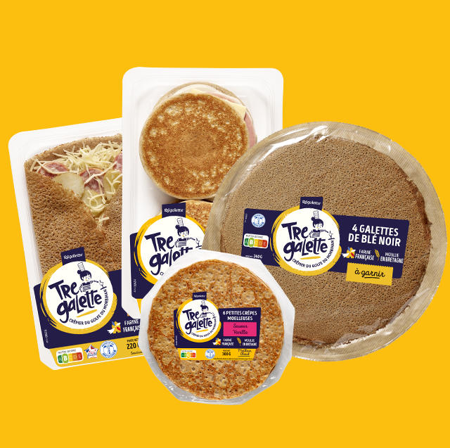 Les produits de la gamme TRE GALETTE