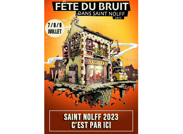 L'affiche de la Fête du Bruit 2023 à Saint Nolff